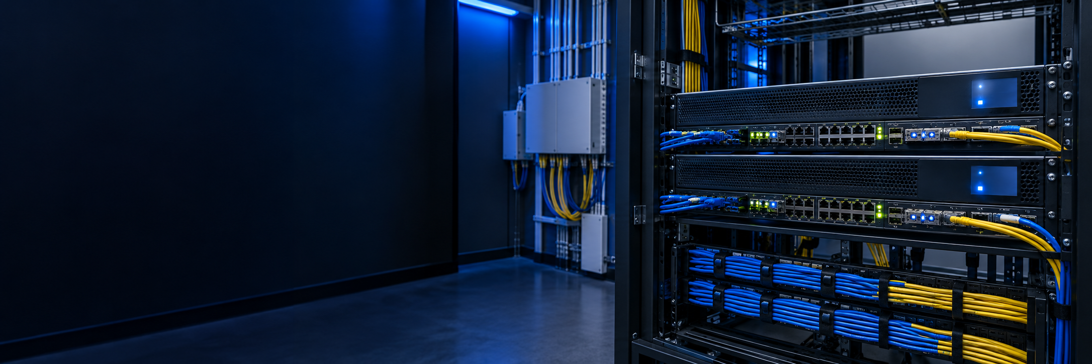 Enterprise network-edge security room with redundant firewall appliances